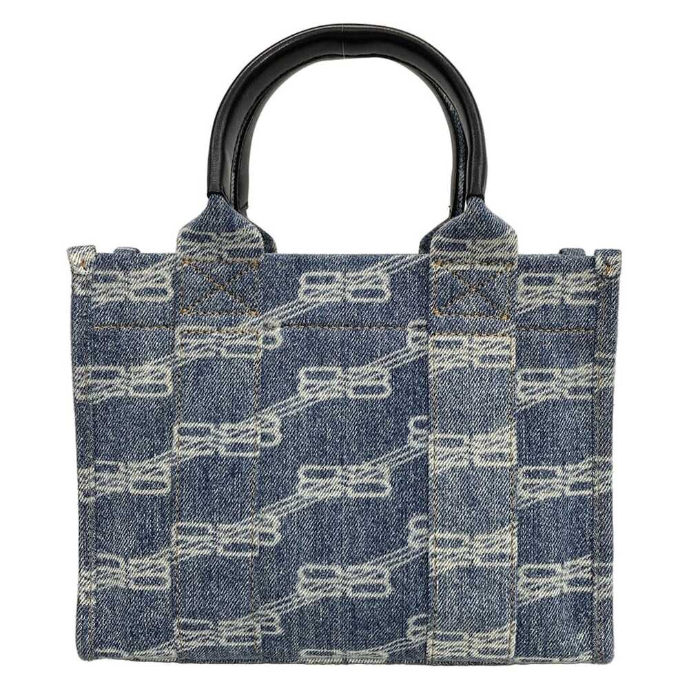 Balenciaga Hardware XS Tote Bag Tote Bag 693662 Light Blue Black Denim Leather - Picture 3 of 15